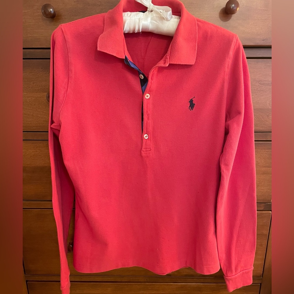 Ralph Lauren Sport Long Sleeve Collared Polo